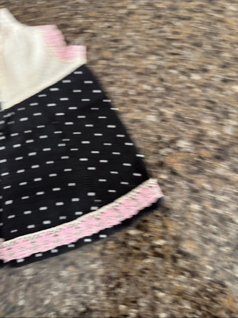 American Girl Doll 18" Doll Handmade Pink & Black Polka Dot Romper w/ Lace Bows - Picture 3 of 5